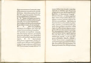 Izvadak iz djela Pietra Bemba “De Aetna“ u izdanju Aldusa Manutius iz 1496. god., u kojem se po prvi put sistematizira tipografska uporaba točke sa zarezom. Izvor: Wikimedia.